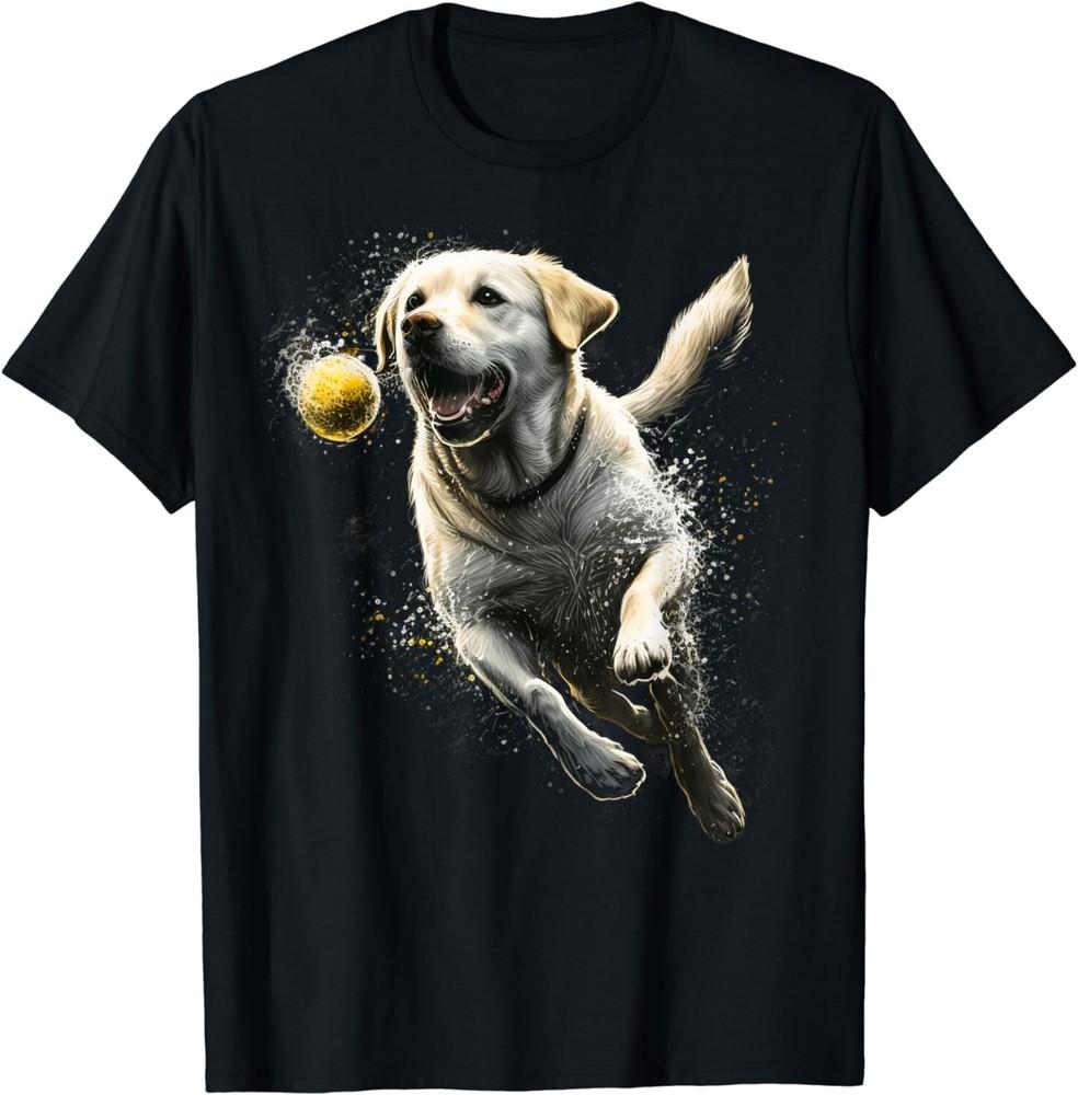Yellow Labrador Retriever chasing a ball Labrador Retriever Gift Unisex T-Shirt Unisex T-Shirt XXL