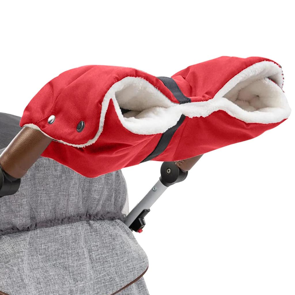 1 Set Gloves Glove Baby Stroller Accessories  Keep Stroller Warm Gloves W Detachable Warm Fleece Windproof Warm Handbags