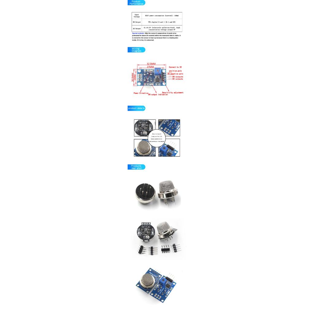 MQ-6 module liquefied propane-butane MQ6 sensor module
