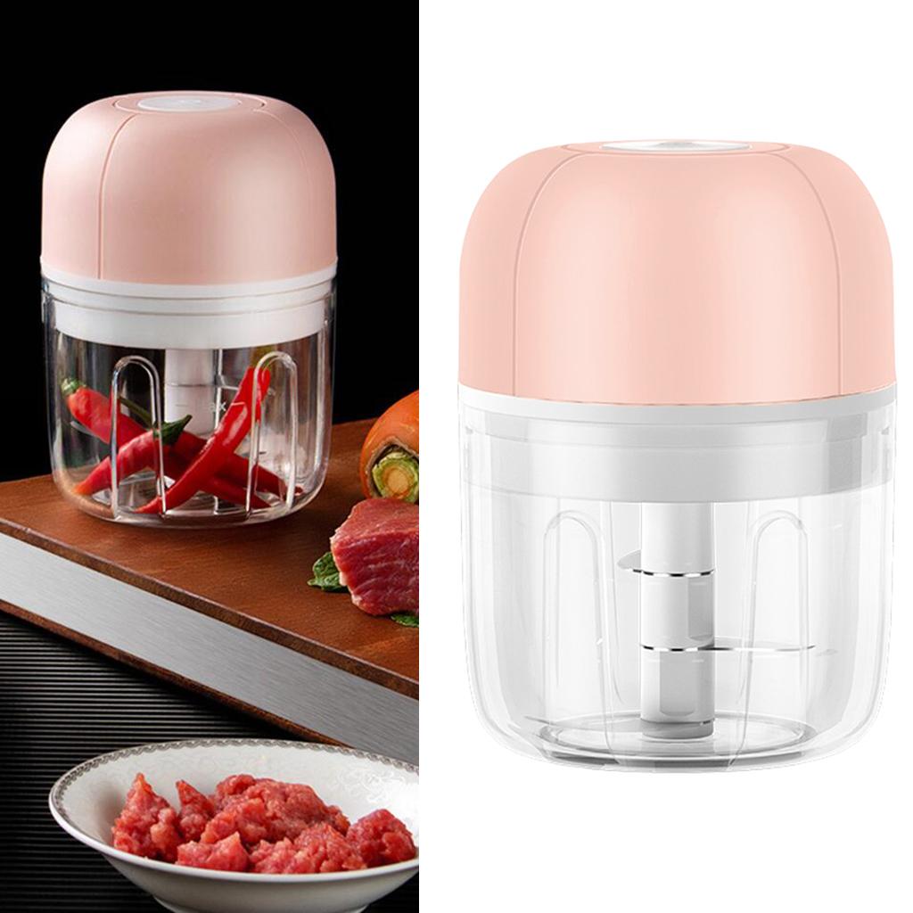 Electric Mini Garlic Chopper Slicer And USB Rechargeable Processor for