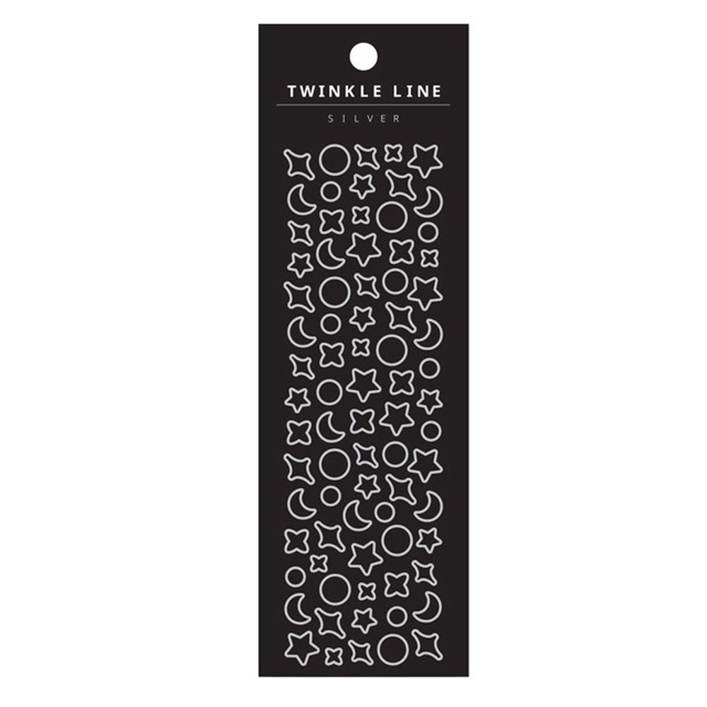 

Stars Moon Fantasy Series Decoration Stickers Transparent Bronzing Stickers PVC Laser Stickers sky silver