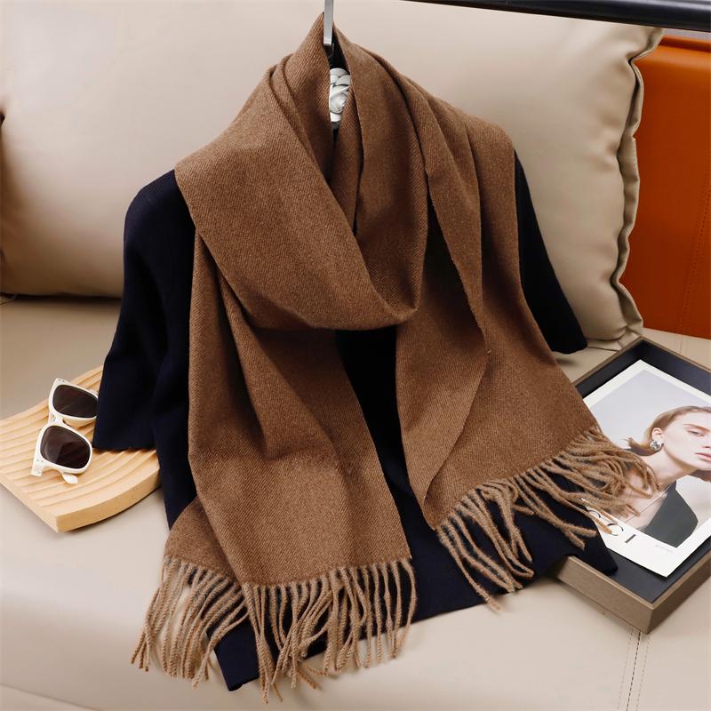 Winter Solid Scarf Women Cashmere Soft Warm Scarves Hijab Female Long Headband Shawl Wrap Bandana Foulard Echarpe Poncho Stoles