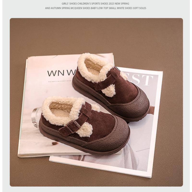 Kids Fleece Lined Warm Winter Children Plush Snow Boots Casual Unisex Kids Footwear