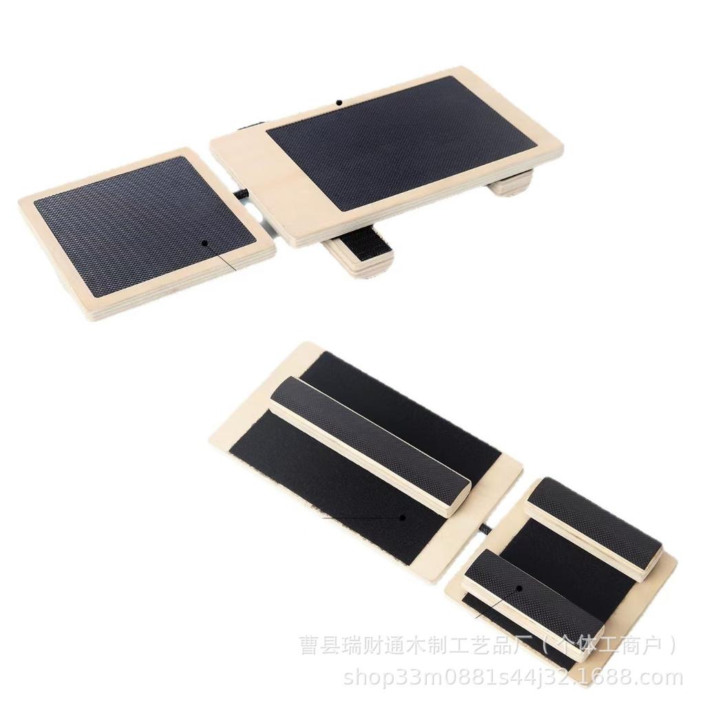 Wooden Single Leg Balance & Stretch Board: Posture Corrector & Foot Stretcher