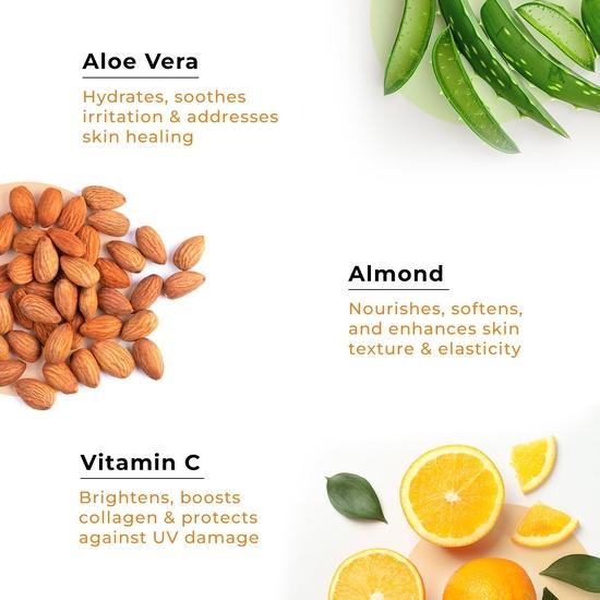 Pflanzliche Vitamin C Handcreme mit Sonnenschutz SPF | Sheabutter, Kakaobutter, Mandelöl, Kokosöl & Aloe Vera - Zur Faltenreduzierung