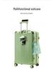 Durable Multifunctional Luggage with Cup Holder, Combination Lock, Rechargeable Features, and Large Capacity for Men and Women