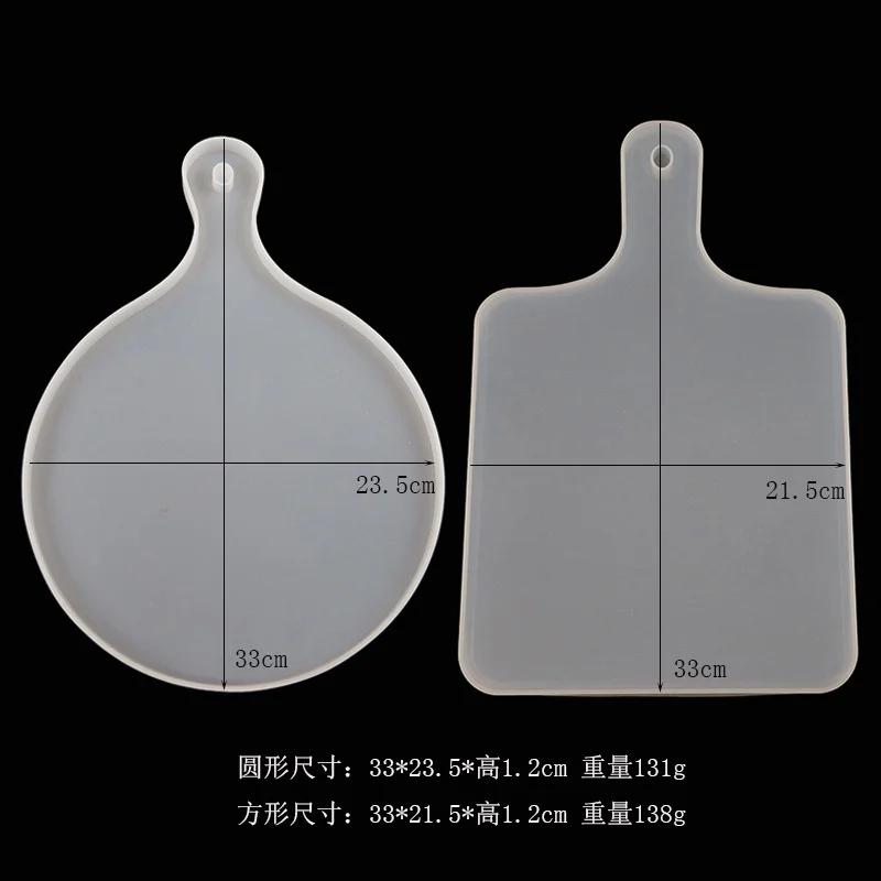 DIY Hand Handle Tray Mold Crystal Epoxy Mold Compote Coaster Japanese Dinner Plate Silicone Resin Compote