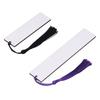 60 Pcs Sublimation Blanks Bookmark Double Sided Sublimation Blanks Products with Colorful Tassels