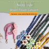 Daisy Flower Crossbody Phone Lanyard: Anti-Lost Handmade Woven Strap with Pendant