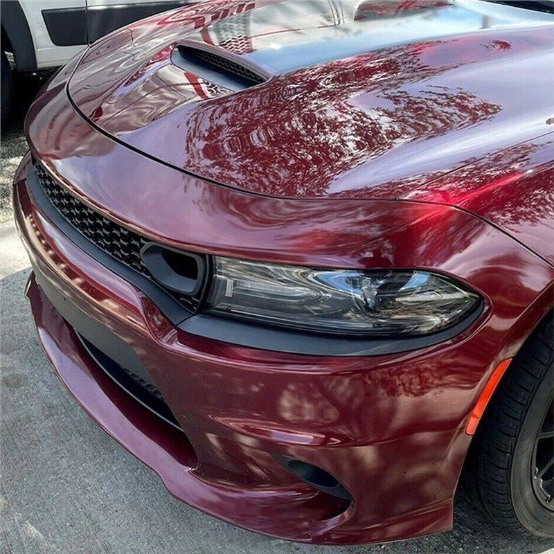 2Pcs Black Front Grille Intake Bezel Cover Trim For 2015- Dodge SRT Scat Pack Daytona Car Accessories