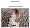 Mocasines Mary Jane de Encaje con Suela Gruesa, Tacón Grueso y Suela Blanda para Mujer Weiwei.