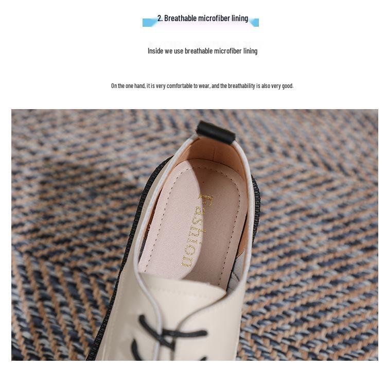 Mocasines Mary Jane de Encaje con Suela Gruesa, Tacón Grueso y Suela Blanda para Mujer Weiwei.