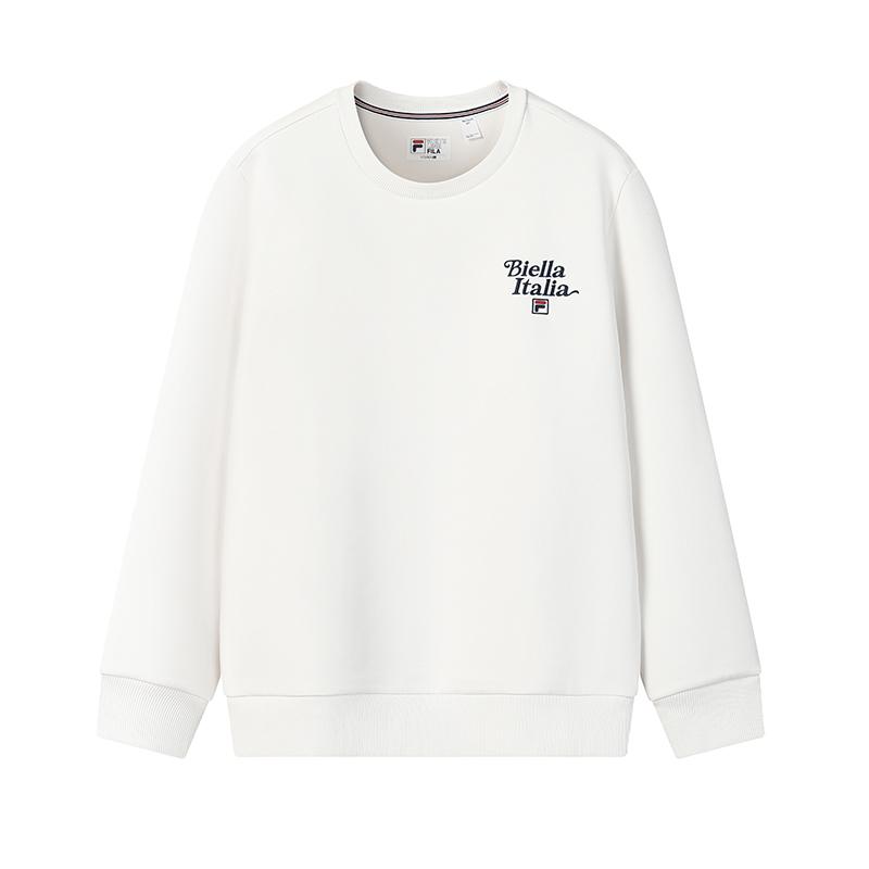 FILA Heritage Fashion Simple Classic Basic Casual Daily Comfortable Versatile Knitted Crew Neck Pullover Sweatshirt Men sweatshirt F11M618202FWT 2XL 9300₽