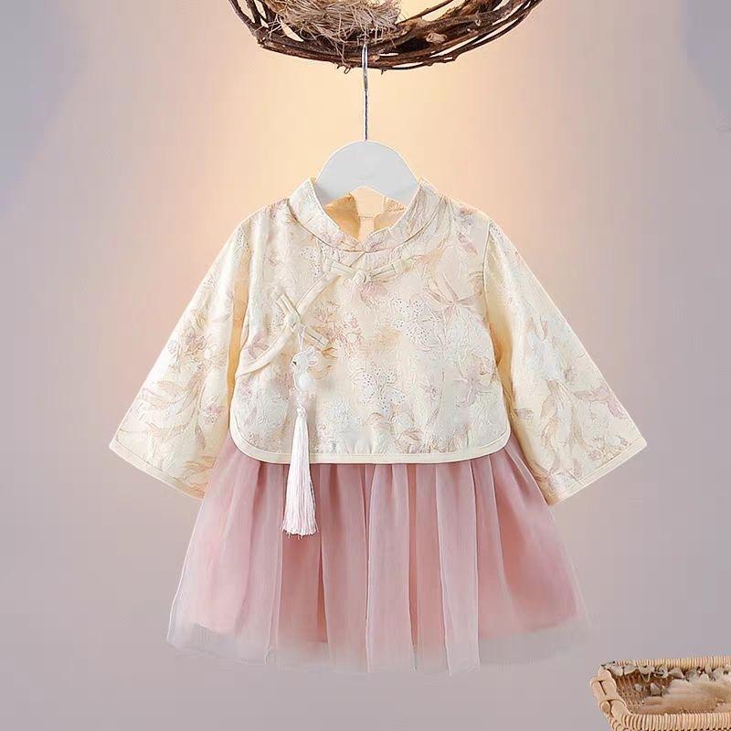 Hanfu Girls Summer New Antique High-end Super Fairy Dress Girls Elegant Performance Clothes