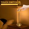 UFO Metal LED Table Lamp Rechargeable 3 Color Dimming Touch Metal Desk Lamp Bedside Office Study Reading Light