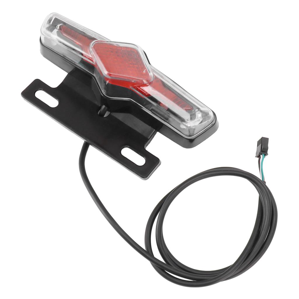36V?60V Elektrisk Sykkel Baklys Blinklys To i Ett Varselsignal for Nattsykling