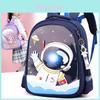 New Large Capacity Cartoon Backpack For Kids In Deep Blue Space Theme With Ultra Cute Design