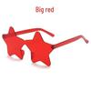 Colorful Rimless Star Party Sunglasses: Fun One-Piece Design