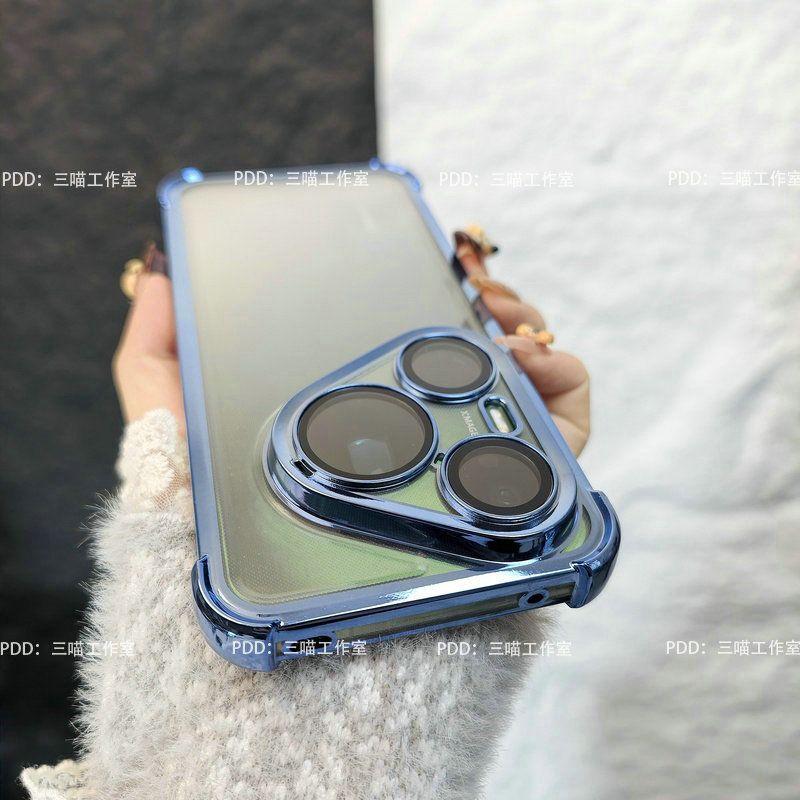 For Huawei Pura 90 Pro/90Pro Max 80 80Pro 80Ultra Case Luxury Electroplated Transparent Frame Anti-yellowing Shockproof Cover