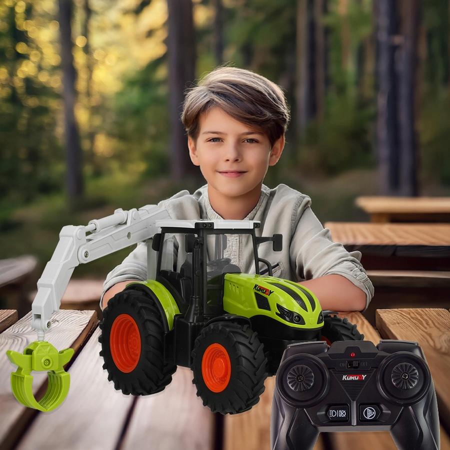 [PACZB][5] Remote Controlled Agricultural Tractor RC Remote Control Timber Grabber 1:24 Z1011