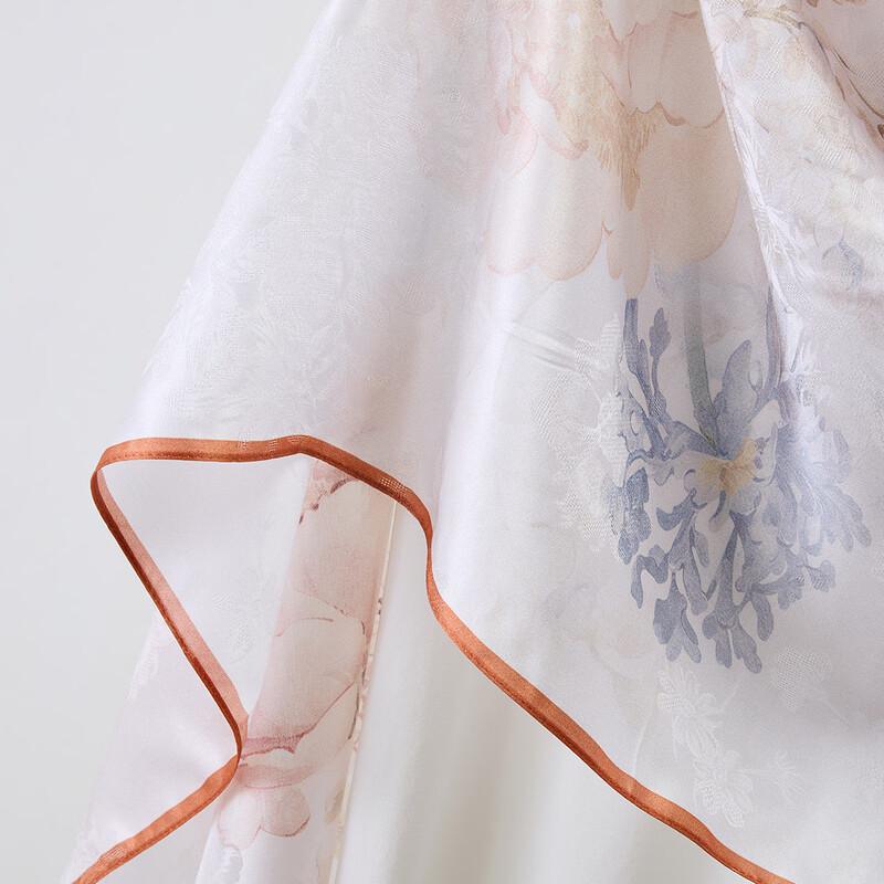 New Chinese Style Mulberry Silk Jacquard Scarf