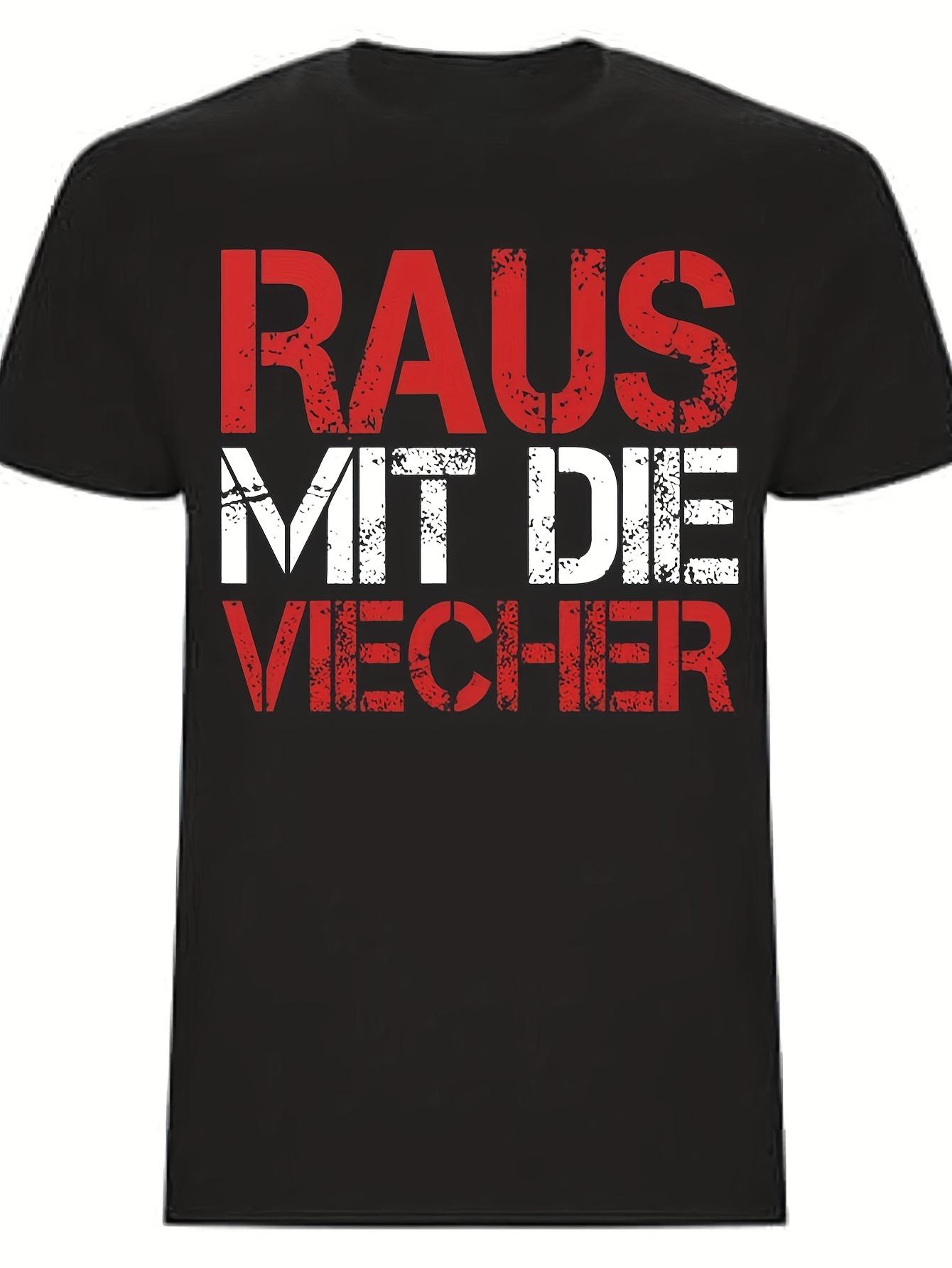 

Men S& Karin Ritter Inspired for German Phrase T-Shirt- Get The Bugs Out/ Raus Mit Die Viecher Funny Quote XXL