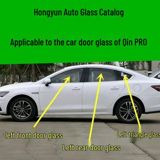 Compatible with BYD Qin PRO PLUS Destroyer 05 Front, Rear, and Side Window Triangle Glass