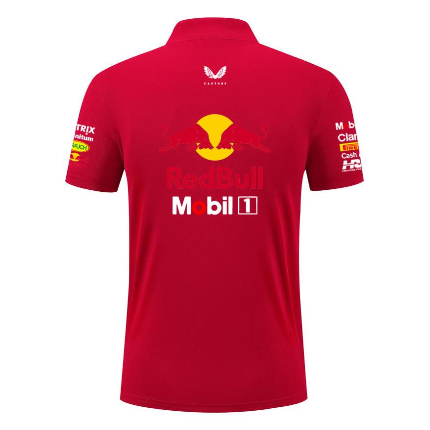 Red Bull Rennteam Verstappen Kleidung F1 Formel Racing Kleidung 2026 Sommer Herren Baumwoll-Polohemd