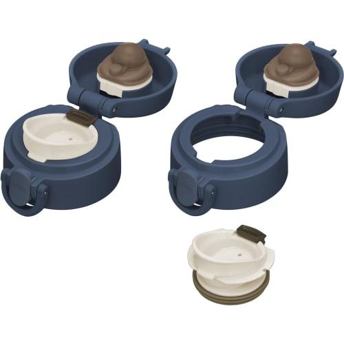 [.co.jp Exclusive] Thermos Vacuum Insulated Portable Mug, 500ml, Dark Navy. Removable spout for easy cleaning. Ultra-lightweight and compact, with one