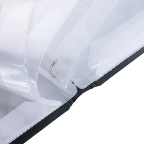 A4 Sheet Music File, 40 Pages, Loose-Leaf, Thick, Music Score Holder, Music Case with Rings, Large Capacity, 180 Page Spread, Anti-Reflective, Sheet