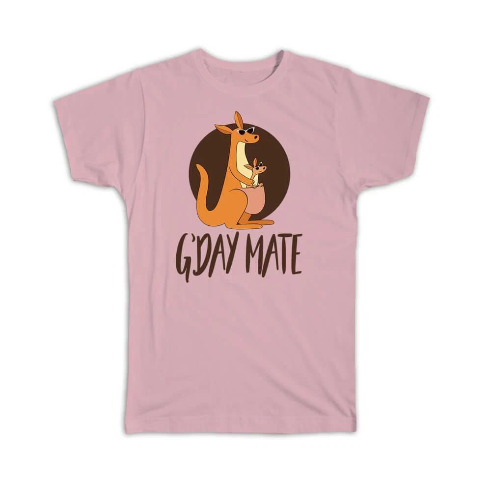Gift T-Shirt : G Day Mate Kangaroo Australia Accent Travel Expat Souvenir XL