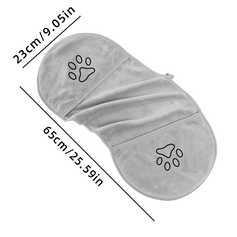 1 Ultra-fine Fiber Dog Towel, Available In Multiple Sizes with Strong Water Absorption, Suitable for All Dogs and Cats