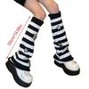 Star Striped Leg Warmers for Women-Lolita Boot Stockings 80s Party Legwarmers