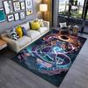 Pop Culture Area Rug, Mewtwo Pokemon Torii Gate Eclipse Lightning Poster, Playroom Decor, Non-Slip Mat