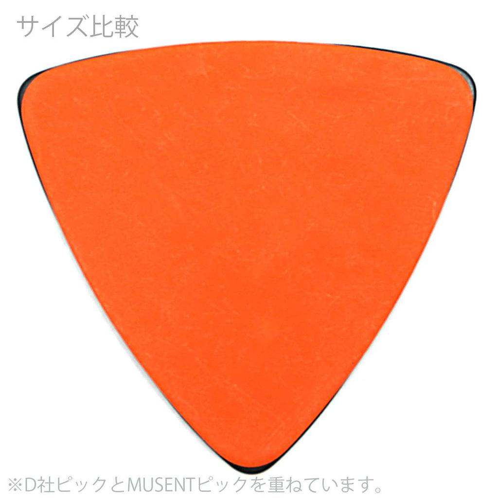 Musent Standard Triangle Thick Pack of Onigiri Made In Japan Picks, 1.0mm 30, Shape, Polyacetal, MSNTRPK0010-NBK-30P-01