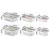 Clear Kitchen Food Container Multifunctional Stackable Food Sealing Boxes Refrigerator Storage Box for Fruits Vegetables Pasta