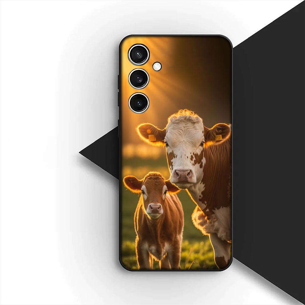 Cover for Samsung Galaxy S10 S8 S9 Plus A33 A34 A31 70 A71 A72 Note 20 9 8 S10E Casing Phone Case Cow Print Leopard Snake