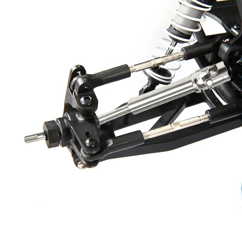Machined Stainless Front Rear Steel Drive Shaft Universal Joint Driveshaft for 1/10 RC Truck SLASH Rustler Stampede Hoss Upgrade