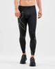 2XU MCS Running Compression Sports Long Compression Support for and Product Number MA5305B Tights, Men's, All-Season Tights, Black, Innerwear, Tights,