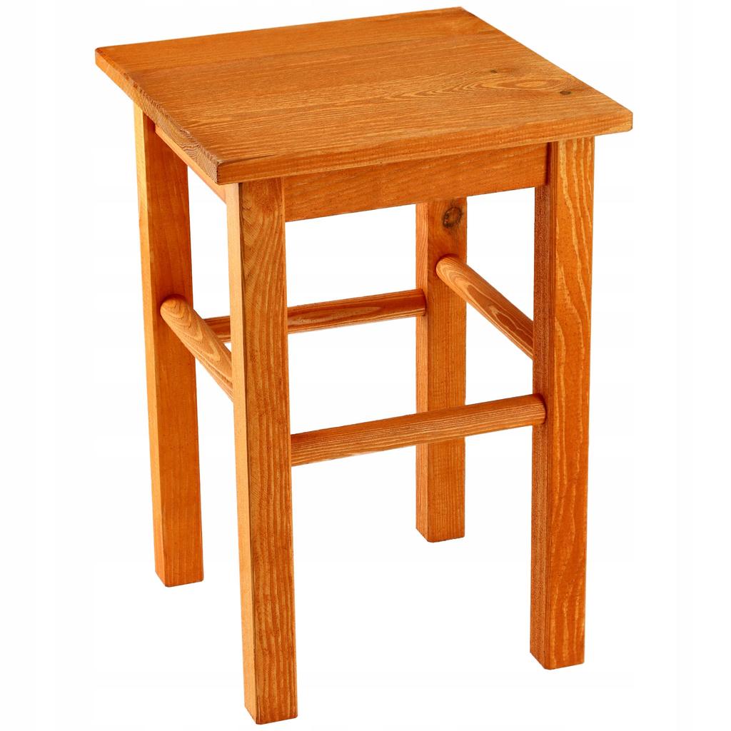 KADAX Wooden Kitchen Stool Chair 43.5cm Solid Alder
