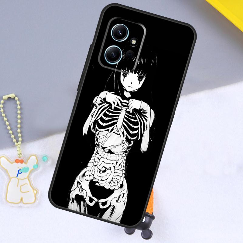 Horror Manga Style Case For Xiaomi Redmi Note 13 9 10 11 12 14 15 Pro Plus Cover For Redmi 15 C 14C 10C 12C 13C