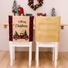 Chair Festive Christmas Covers In Red And Black Plaid For Holiday Home Decor