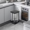Portable Trash Bag Holder with Lid Rubbish Bin Stand Retractable Waste Storage Frame  Kitchen