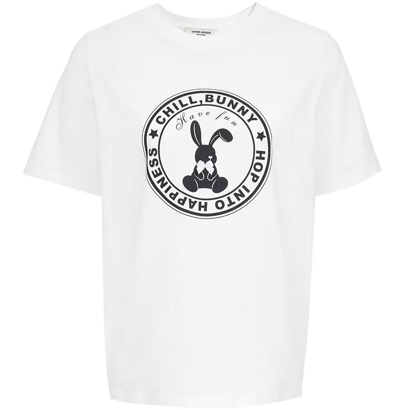 VEROMODA Women s Rabbit Print Cotton T-Shirt 2XL