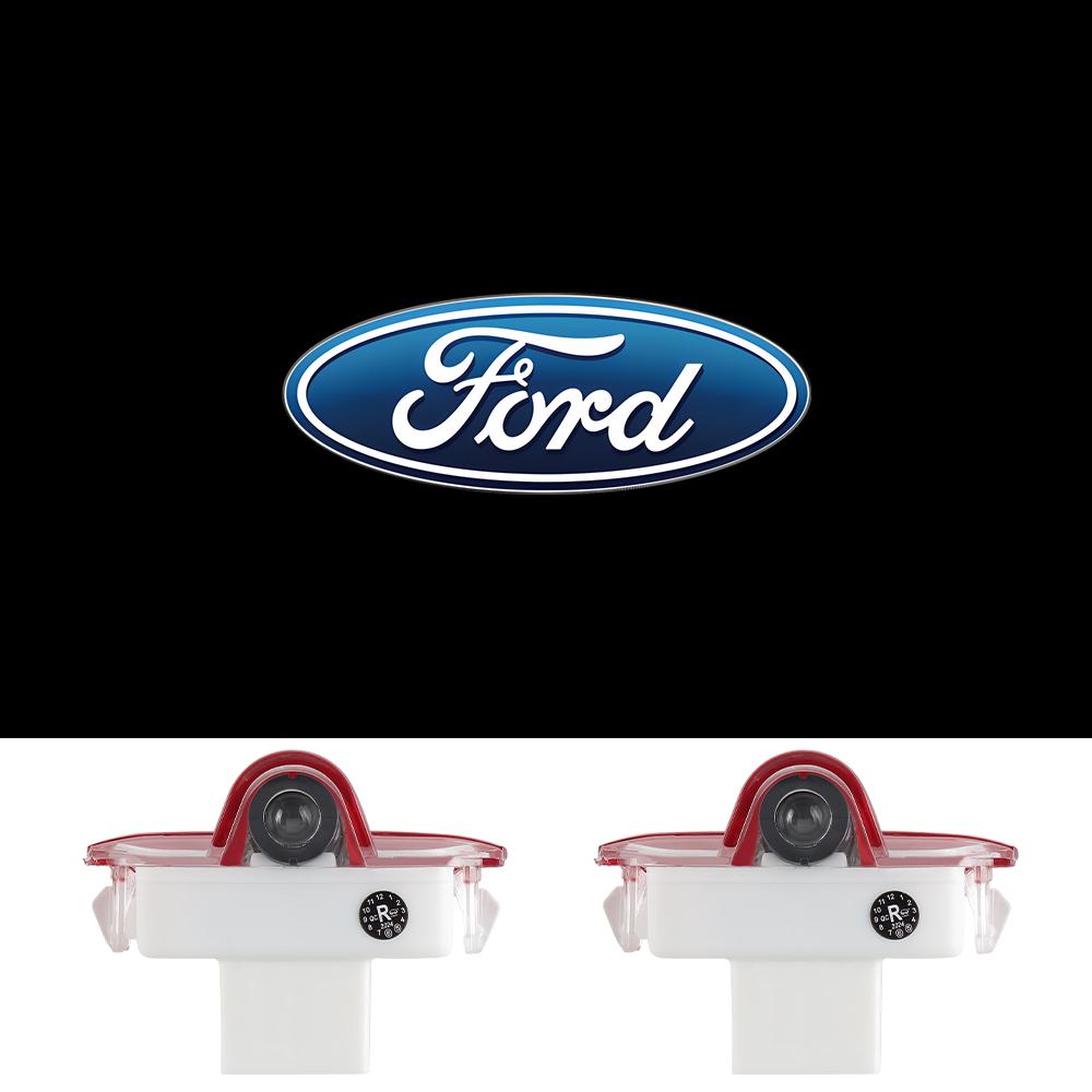 2Pcs Car Badge Door Welcome Lights LED Laser Projector Lamps For Ford Mondeo 2007-2013 Max 2007-2008 Mustang Fiesta Foose Focus