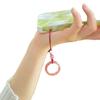 Natural Strawberry Crystal Ring Ring Mobile Phone Ring Hanging, Natural Agate Running Ring U Disk Hanging Ornament