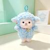 Fluffy Sheep Plush Keychain Pendant 15cm Mini Cute Soft Doll for Backpack Decor Children's Day Gifts for Toddlers