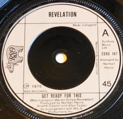 7-Zoll-Schallplatte REVELATION - Get Ready For This 2090167 RSO 1975 UK Soul/Funk Gebraucht