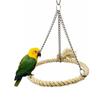 Bite Resistant Bird Rope Ring Swing Toys Metal Parrit Swing Stand Bird Hammock Perch  Home