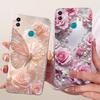 Transparent Cover For Honor 9X Lite Case Cute Fashion Butterfly Funny Painted Casing For Honor JSN-L21 JSN-L22 JSN-L23